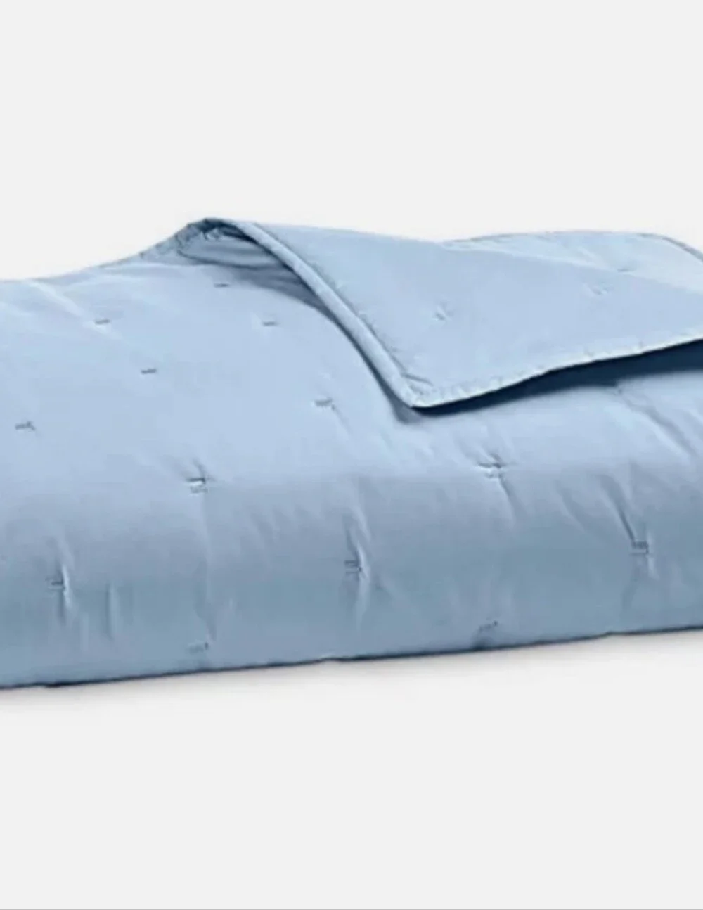 NEW Sky Bloomingdales Light Blue Quilted Comforter Set King OEKO-TEX